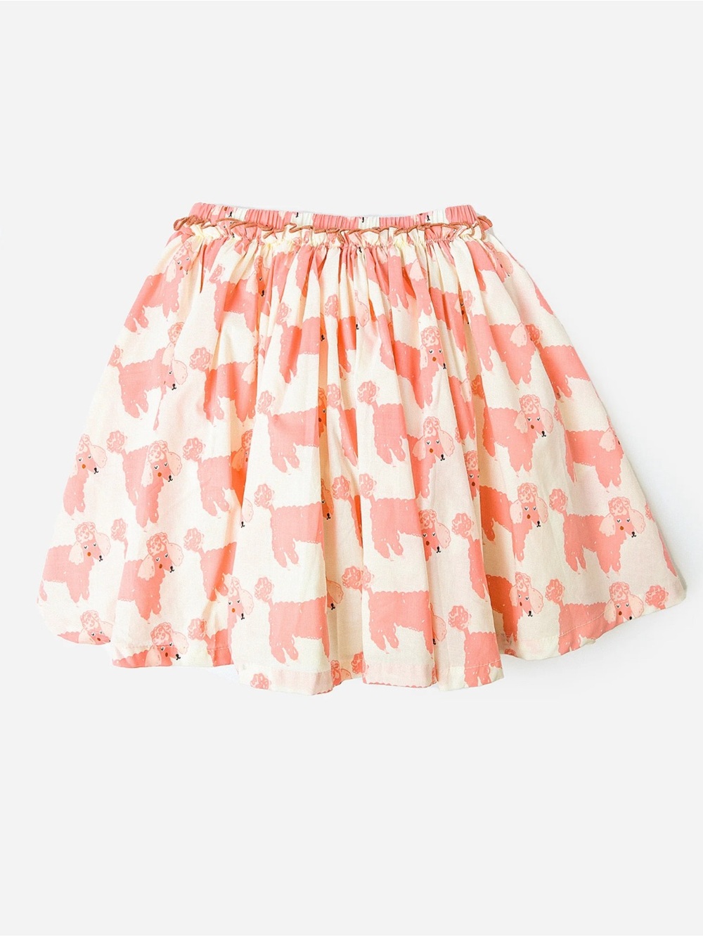 Pink Chicken Pink & Cream Poodle Print Skirt